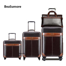 Load image into Gallery viewer, BeaSumore Men Business Rolling Luggage Set S