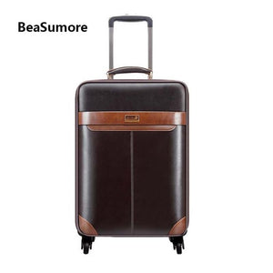 BeaSumore Men Business Rolling Luggage Set S