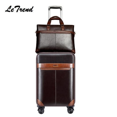 New Suitcase Man Luggage Set Business Trolley Bag