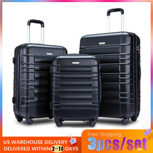 Load image into Gallery viewer, 3 Piece Set Travel Tolley Case Luggage Suitcase