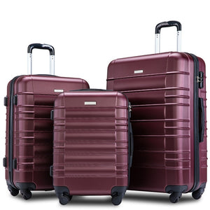 3 Piece Set Travel Tolley Case Luggage Suitcase