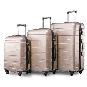 VOGVIGO Set of 3 Luggage Expandable Lightweight