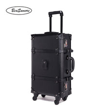 Load image into Gallery viewer, BeaSumore Retro PU Leather Rolling Luggage Sets