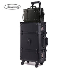 Load image into Gallery viewer, BeaSumore Retro PU Leather Rolling Luggage Sets