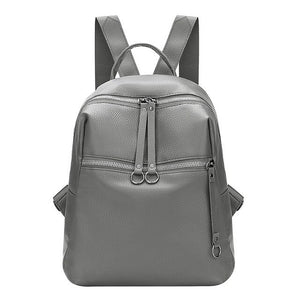 Fashion Women Backpacks Soft PU Leather Backpack Shoulder