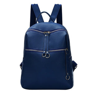 Fashion Women Backpacks Soft PU Leather Backpack Shoulder