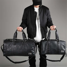 Load image into Gallery viewer, AEQUEEN Black Men Travel Duffle Bags