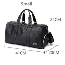 Load image into Gallery viewer, AEQUEEN Black Men Travel Duffle Bags