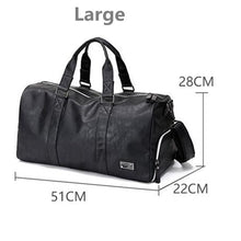 Load image into Gallery viewer, AEQUEEN Black Men Travel Duffle Bags